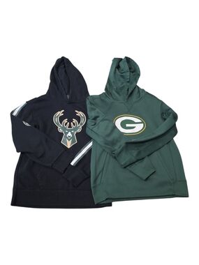 Boy's Wisconsin Teams(Bucks/Packers) Hoodie Lot
